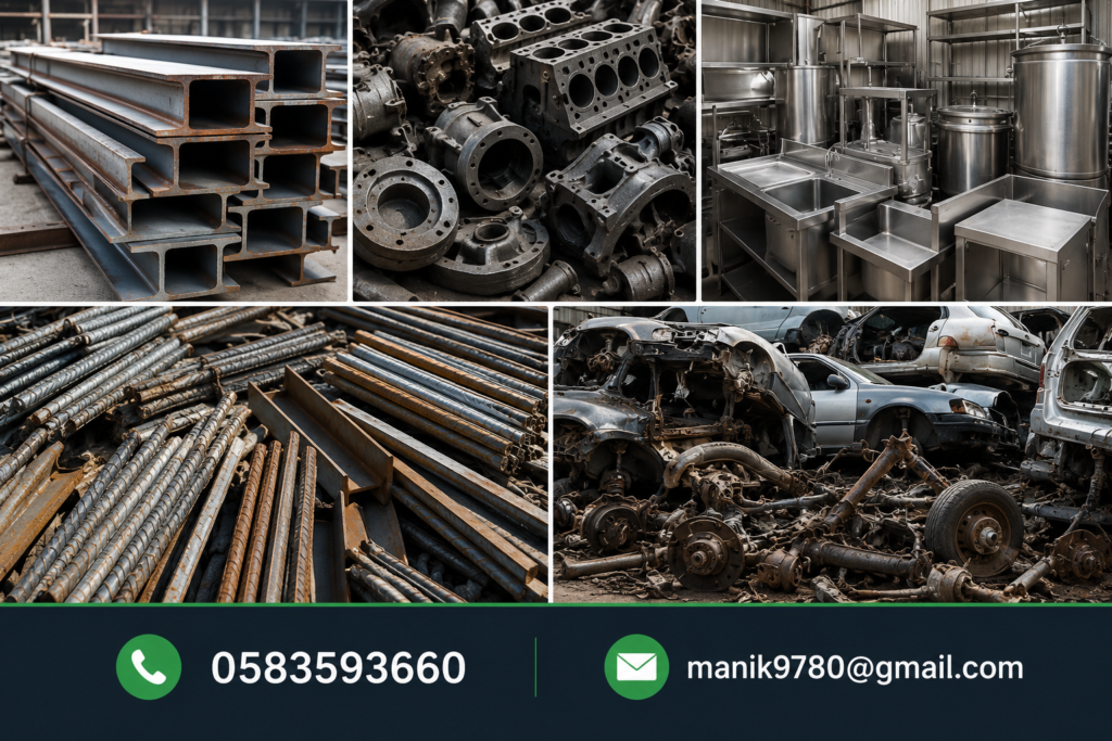 Scrap Metal Recycling in Saudi Arabia – Buy & recycle steel, copper, aluminum, and industrial scrap at the best prices