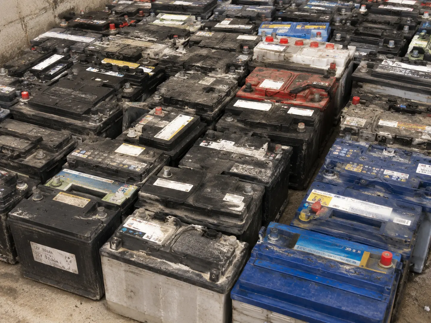 Battery scrap price in Saudi Arabia – used car batteries collected for recycling